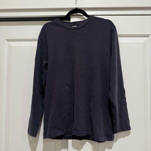 Old Navy heavyweight Long Sleeve Shirt, Navy Blue Size M